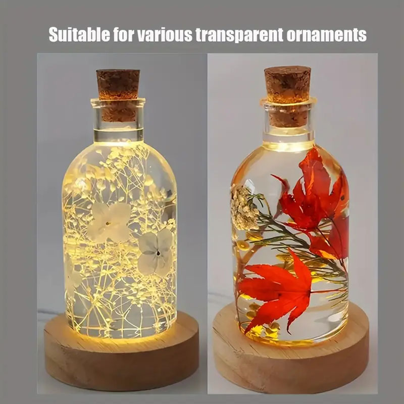Wood Round LED Night Light Bas - огляд і ціна Woodworking Resin