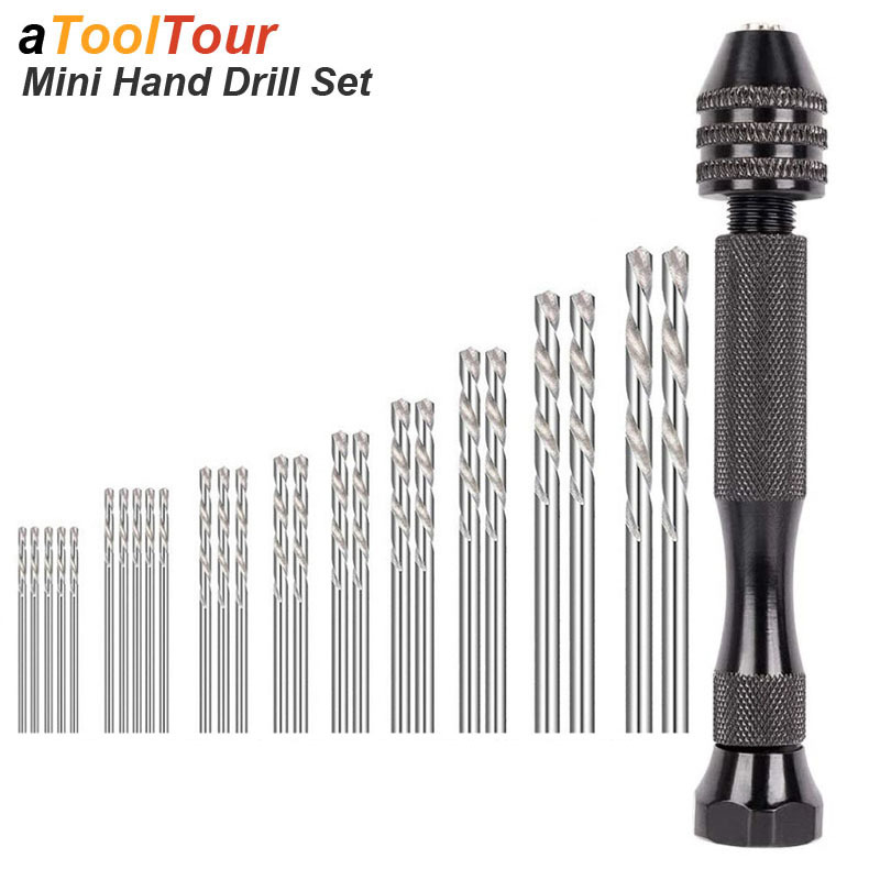 Micro Mini Hand Drill Bits Set - огляд і ціна Woodworking Resin