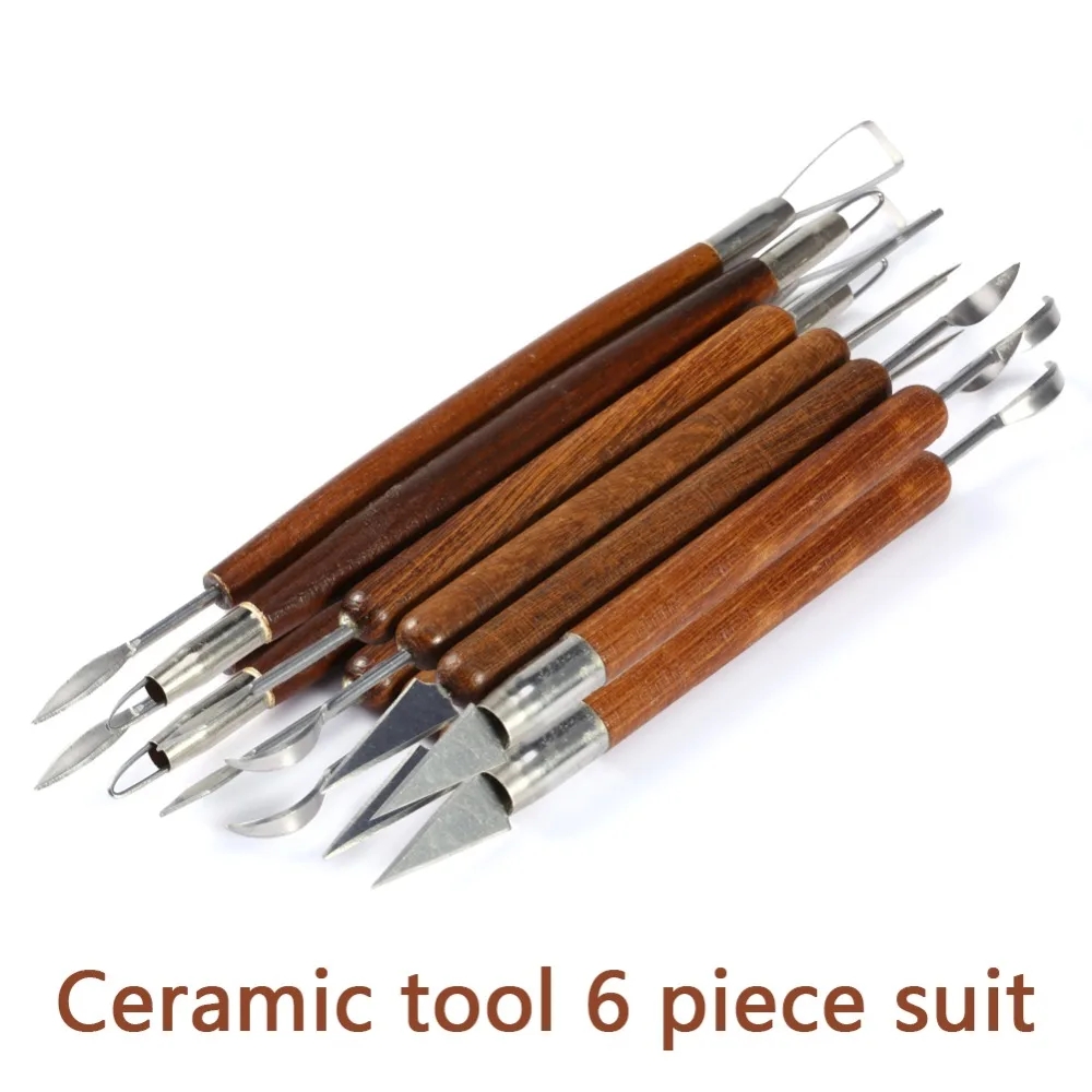 6PCS Sculpting Tool Pottery Wo - огляд і ціна Wood Chisel Set
