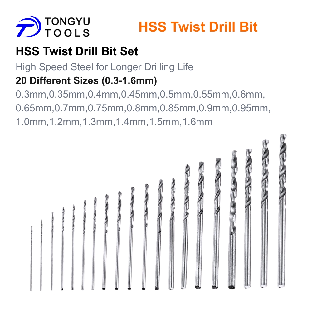 20Pcs Mini Twist Drill Bit Mic - огляд і ціна Woodworking Resin