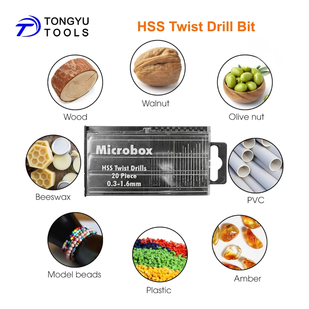 20Pcs Mini Twist Drill Bit Mic - огляд і ціна Woodworking Resin