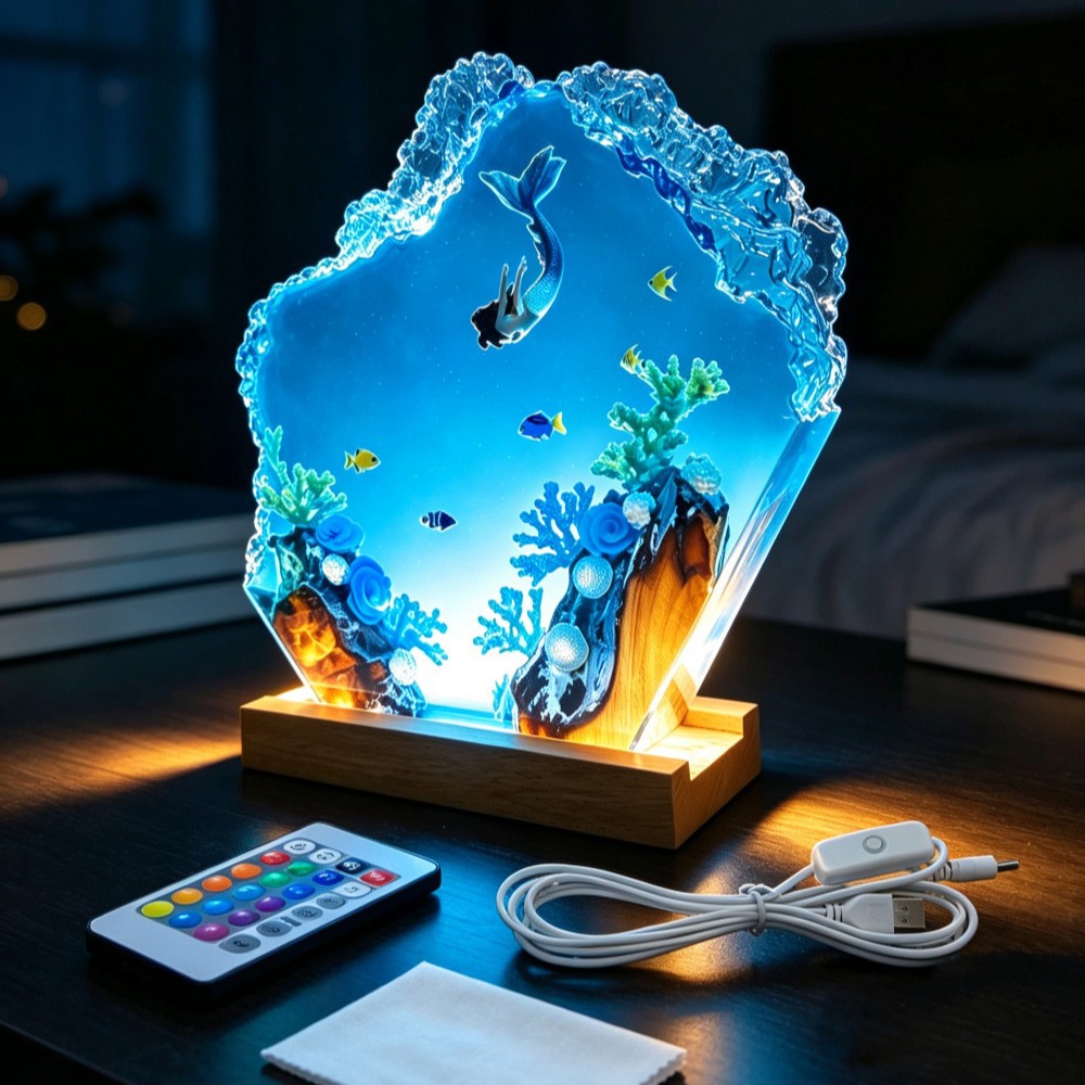 Deep Sea Mermaid Epoxy Sculptu - огляд і ціна Woodworking Resin